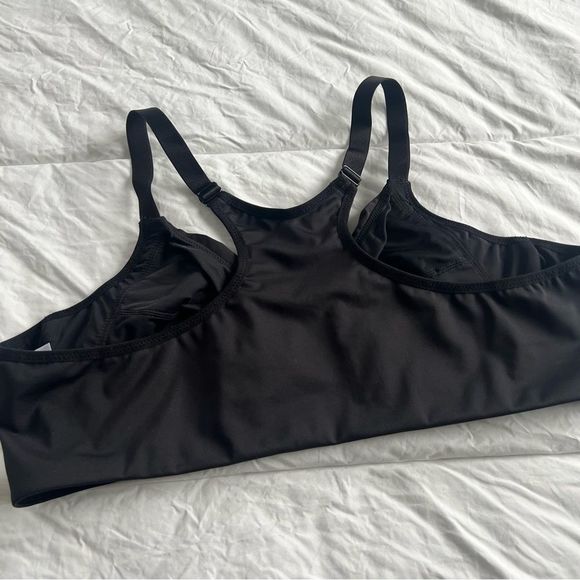 Glamorise black bra 46c front closure racerback - Picture 3 of 4